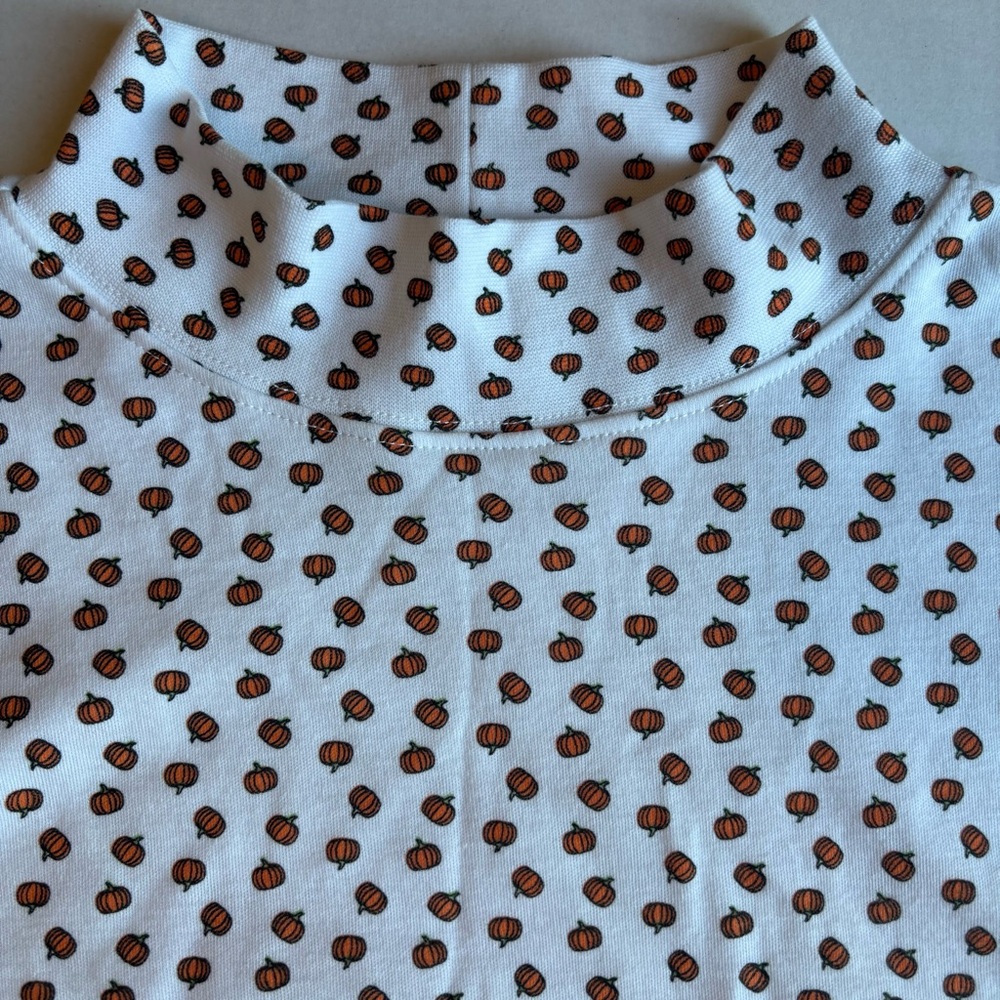 Speculation petite Pumpkin Print mock neck‎ shirt new with tag petite xl